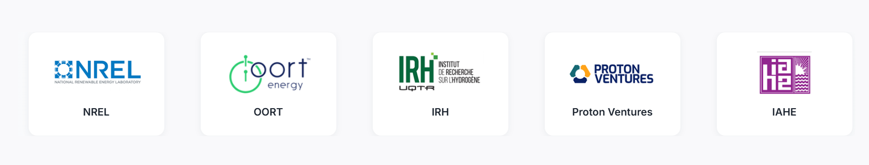 A collection of partner logos from the H2CHAIN project.